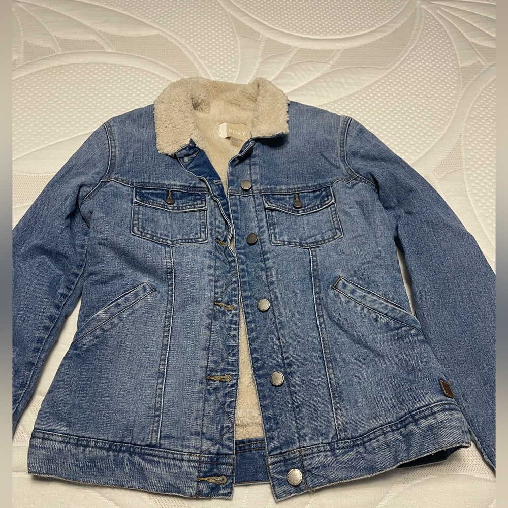 Roxy Cream Faux Shearling Jacket